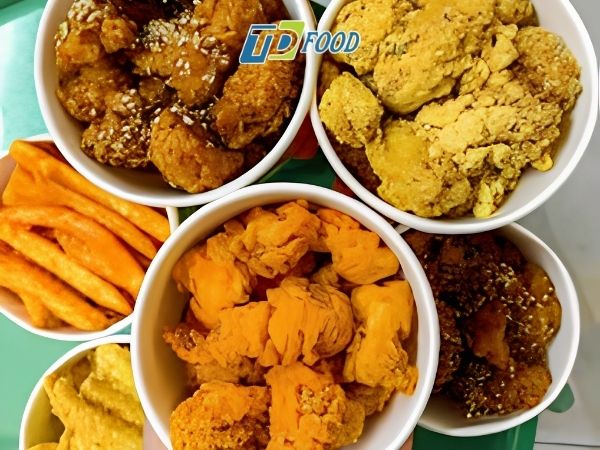 Gà rán sốt phô mai trứng muối tan chảy
