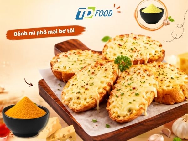 Quy trình 3 bước cách làm bánh mì phô mai bơ tỏi Hàn Quốc